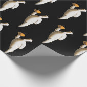 アールデコレストランシェフ、ヴィンテージビジネス ラッピングペーパー (角)