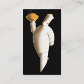 アールデコレストランシェフ、ヴィンテージビジネス 名刺 (裏面)