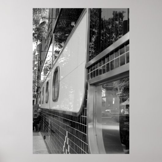 アールデコレストラン外装ポスター ポスター (正面)