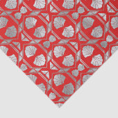 アールデコレッドシルバーファン 薄葉紙 (詳細)