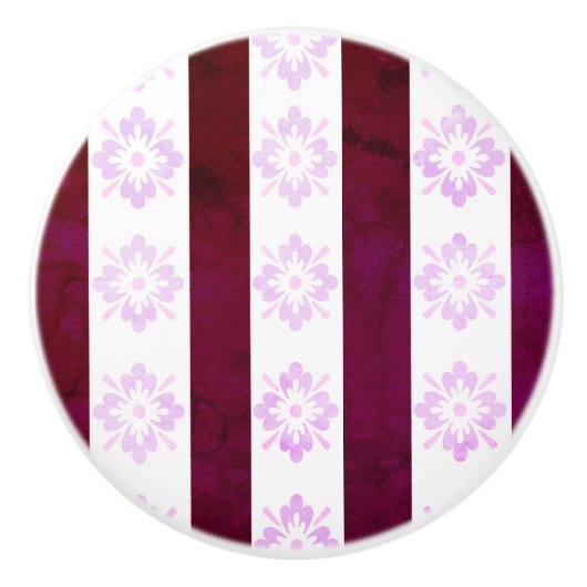 アールデコレッドピンクセラミックプル セラミックノブ (正面)