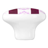 アールデコレッドピンクセラミックプル セラミックノブ (側面)