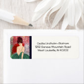 アールデコレディと宝石 – BIANCA:クリスマス過去 ラベル (インサイチュ)