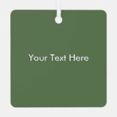 アールデコレディエレガントクリスマスツパーソナライズされたリー メタルオーナメント (裏面)