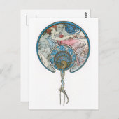 アールデコレディヴィンテージイラストレーション葉書 ポストカード (正面/裏面)