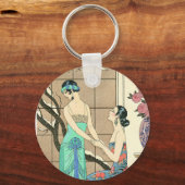 アールデコレディースバイザウィンドウキーチェーン キーホルダー (正面)