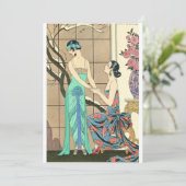 アールデコレディースバイザウィンドウ招待状 招待状 (スタンド正面)