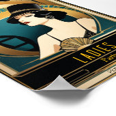 アールデコレディースパーティー夜 ポスター (角)