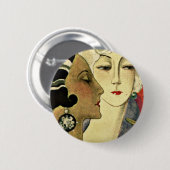 アールデコレディース 缶バッジ (正面&裏面)