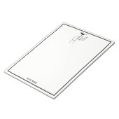 アールデコレディーズハンドホールディングシャンパングラス ノートパッド (アングル)