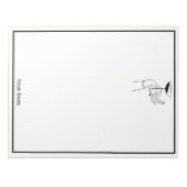 アールデコレディーズハンドホールディングシャンパングラス ノートパッド (正面)