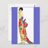 アールデコレディ・イン・フォーマルガウン ポストカード (正面/裏面)