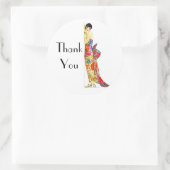 アールデコレディ・イン・フォーマルガウン ラウンドシール (バッグ)