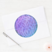 アールデコレディ – GINELLE in Purples and Blues ラウンドシール (封筒)