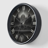 アールデコレトロクラシックヴィンテージ1920s白黒 壁時計 (傾斜)