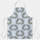 アールデコレトロピーコック エプロン (正面)