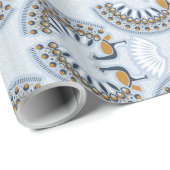 アールデコレトロピーコック ラッピングペーパー (ロールコーナー)