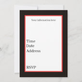 アールデコレトロヴィンテージカップルのメッセージ 招待状 (裏面)