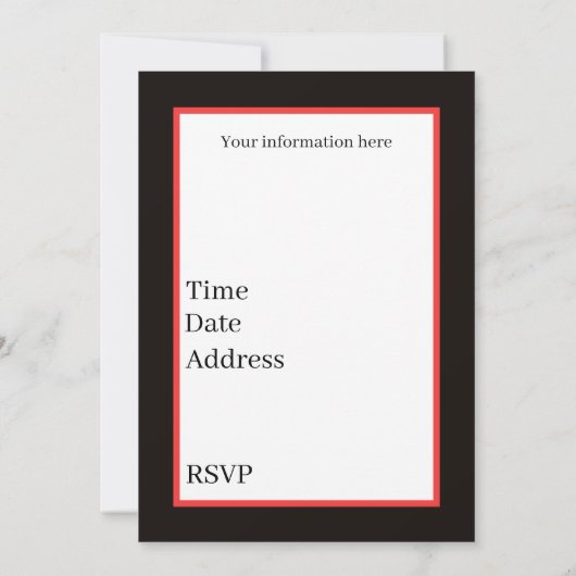 アールデコレトロヴィンテージカップルのメッセージ 招待状 (裏面)