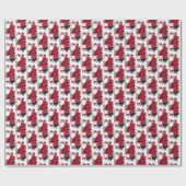 アールデコレトロヴィンテージクリスマスレディース ラッピングペーパー (フラット)