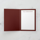 アールデコレトロヴィンテージクリスマスレディ シーズンカード (内部)