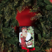 アールデコレトロヴィンテージクリスマスレディ ノートカード