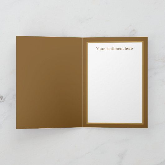 アールデコレトロヴィンテージクリスマス シーズンカード (内部)