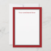 アールデコレトロヴィンテージクリスマス ノートカード (裏面)