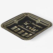 アールデコレトロ大晦日の禁止バー ペーパープレート (傾斜あり)