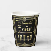 アールデコレトロ大晦日の禁止バー 紙コップ (正面)