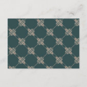 アールデコレトロ |フォレストグリーンバラ金ゴールド装飾品 出欠カード (裏面)