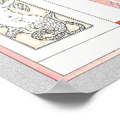 アールデコロマンチックファッションカップル ポスター (角)