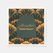 アールデコローアリング20sブライダルシャワー スタンダードカクテルナプキン (正面)