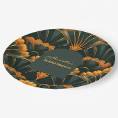 アールデコローアリング20sブライダルシャワー ペーパープレート (アングル)