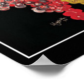 アールデコワインブドウヴィンテージプリントポスター ポスター (角)