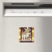 アールデコヴィンテージビーチの日付の優先権保存 マグネット (インサイチュ (食洗機))