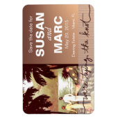 アールデコヴィンテージビーチ日付flexの保存 マグネット (縦)