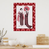 アールデコヴィンテージファッション ポスター (キッチン)