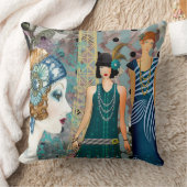 アールデコヴィンテージフラッパーズパリ クッション (ブランケット)