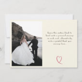 アールデコヴィンテージブラックスチールブルー サンキューカード (裏面)