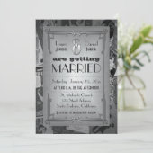 アールデコヴィンテージポスター結婚式招待状 招待状 (スタンド正面)