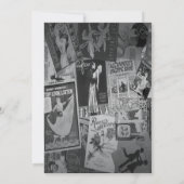 アールデコヴィンテージポスター結婚式招待状 招待状 (裏面)