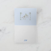 アールデコヴィンテージラインストーンイヤリング ノートカード (内部)