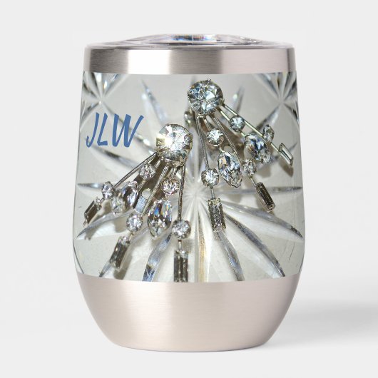 アールデコヴィンテージラインストーン(イニシャル付) (正面)