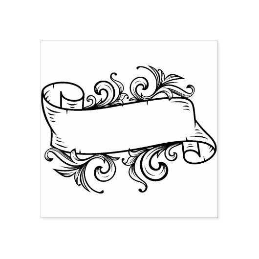 アールデコヴィンテージリボンスクラップブック作り ラバースタンプ (インプリント)