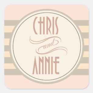 アールデコヴィンテージ名 赤面 スクエアシール