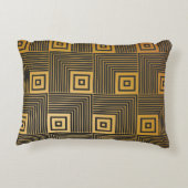 アールデコヴィンテージ壁紙パターン アクセントクッション (裏面)