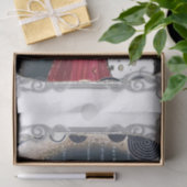 アールデコヴィンテージ女性のデコパージュ 薄葉紙 (ギフト)