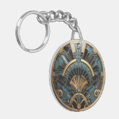 アールデコヴィンテージ幾何エレガント キーホルダー (正面左)