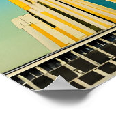 アールデコヴィンテージ建物ポスター2 ポスター (角)